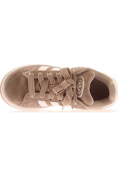 ADIDAS Dětské semišové tenisky béžové volnočasové šněrovací Vel. 34 | ADIDAS | obrázek 2
