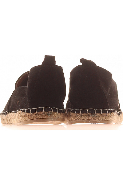 dámské černé semišové espadrilky volnočasové letní nazouvací Vel. 38 | Unimoda | obrázek 4