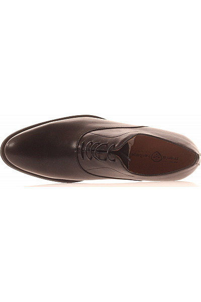 mens heritage Pánské černé kožené šněrovací polobotky elegantní Vel. 42 | mens heritage | obrázek 2