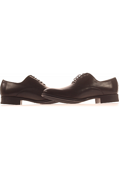 mens heritage Pánské černé kožené šněrovací polobotky elegantní Vel. 42 | mens heritage | obrázek 5