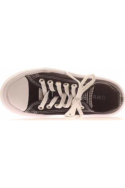 CONVERSE Dětské tenisky textilní šněrovací na platformě černé Vel. 35 | CONVERSE | obrázek 2