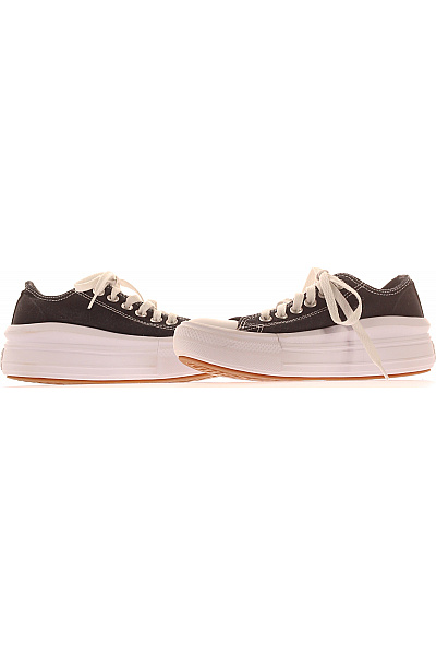 CONVERSE Dětské tenisky textilní šněrovací na platformě černé Vel. 35 | CONVERSE | obrázek 5