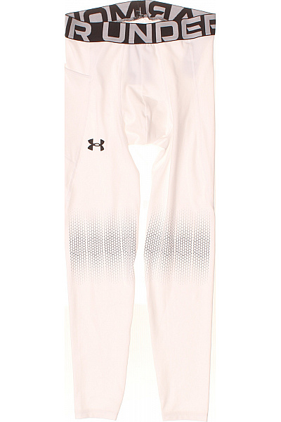 UNDER ARMOUR Pánské bílé sportovní kompresní kalhoty s logem Velikost L | UNDER ARMOUR | obrázek 2