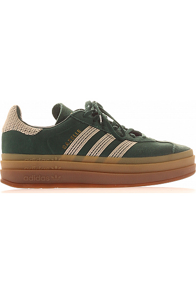 ADIDAS Dámské Tenisky Gazelle Zelené Semišové šněrovací Na Platformě Velikost 40