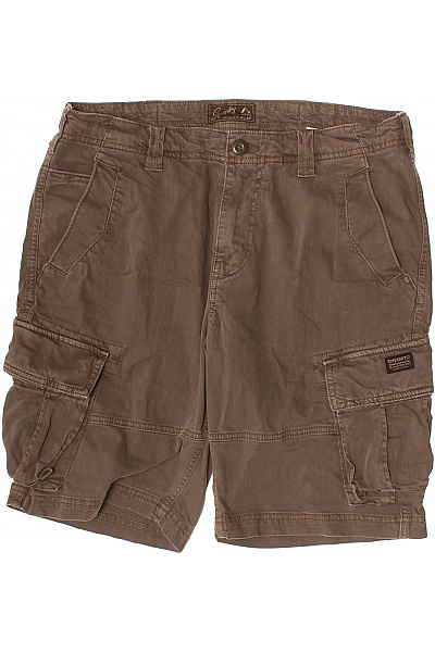 SUPERDRY pánské hnědé cargo kraťasy volnočasové bavlněné s kapsami Vel. 34 | SUPERDRY | obrázek 2