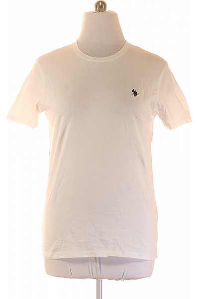 U.S.POLO ASSN. Pánské bílé tričko s krátkým rukávem a výšivkou basic Velikost L | U.S.POLO ASSN. | obrázek 2