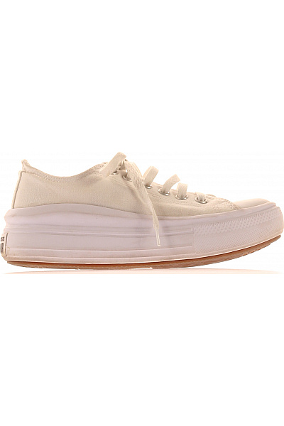 CONVERSE Bílé Plátěné Tenisky Na Platformě šněrovací Volnočasové Vel. 37