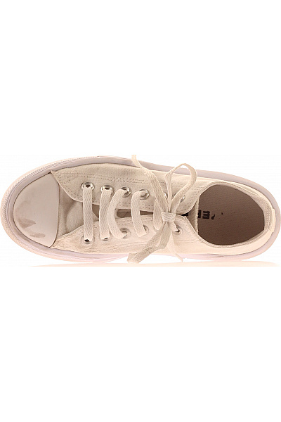 CONVERSE Bílé plátěné tenisky na platformě šněrovací volnočasové Vel. 37 | CONVERSE | obrázek 2
