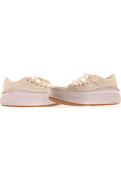 CONVERSE Bílé plátěné tenisky na platformě šněrovací volnočasové Vel. 37 | CONVERSE | obrázek 5