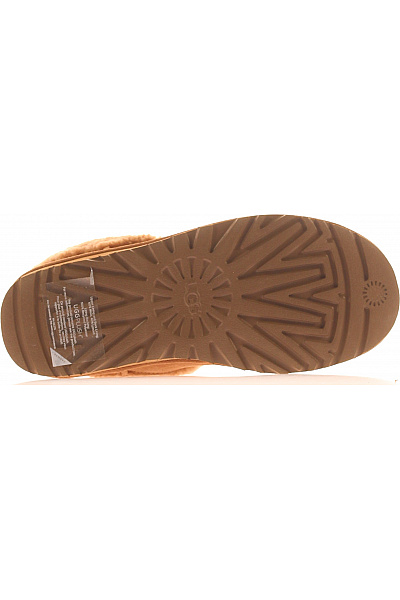 UGG Hnědé kožené kotníkové válenky s kožíškem Velikost 37 | UGG | obrázek 3