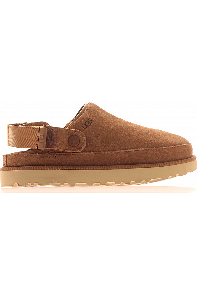 UGG Hnědé Semišové Nazouvací Boty S Páskem Velikost 38