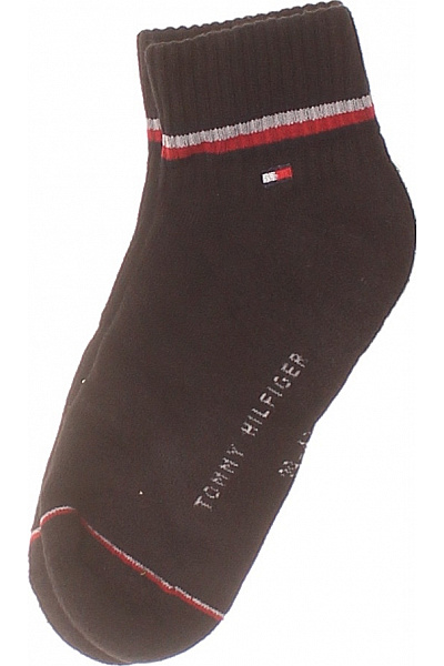 TOMMY HILFIGER Krátké Ponožky S Logem A Pruhy Vel. 39/42