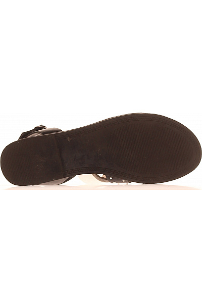 Steve Madden Dámské černé kožené sandály s kamínky a páskem Vel. 38 | Steve Madden | obrázek 3