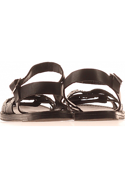 Steve Madden Dámské černé kožené sandály s kamínky a páskem Vel. 38 | Steve Madden | obrázek 4