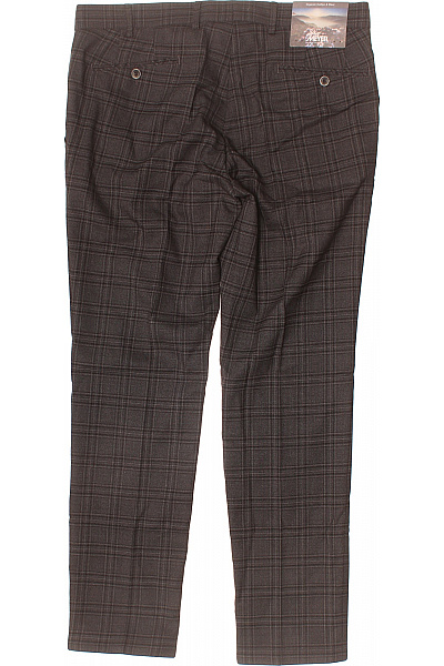 meyer-hosen pánské kostkované kalhoty elegantní volnočasové šedé Vel. 26 | meyer-hosen | obrázek 3