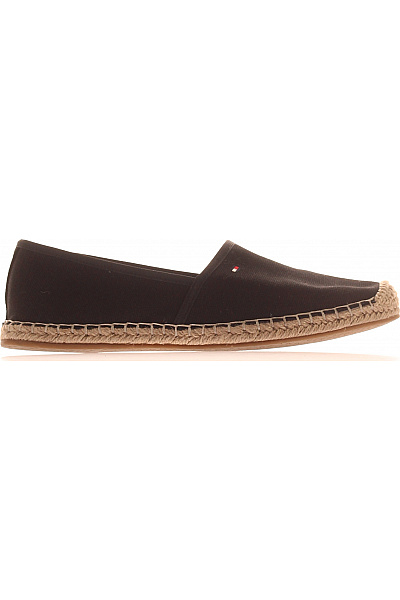 TOMMY HILFIGER Dámské Espadrilky Plátěné Nazouvací Volnočasové Letní černé Vel. 40