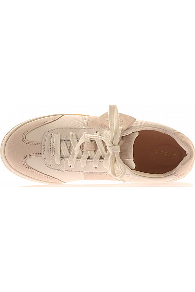 Clarks béžové kožené tenisky volnočasové šněrovací | Clarks | obrázek 2