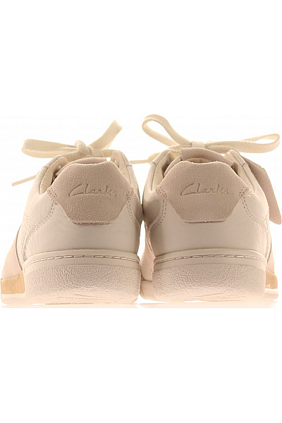 Clarks béžové kožené tenisky volnočasové šněrovací | Clarks | obrázek 4