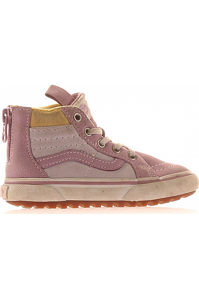 Vans Dětské Kotníkové Tenisky Růžové Semišové Velikost 22
