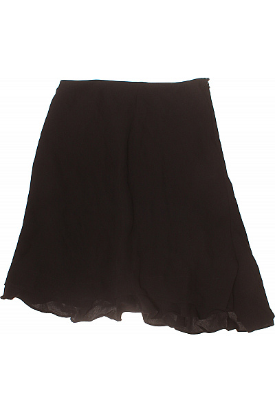 Dámská černá splývavá sukně midi volná s volánky Vel. 40 | Unimoda | obrázek 2