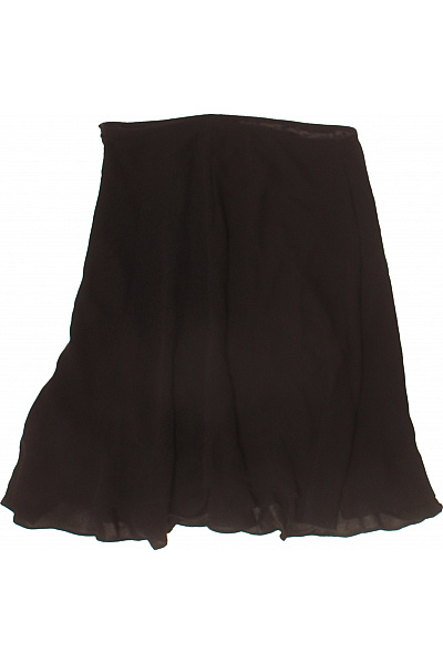 Dámská černá splývavá sukně midi volná s volánky Vel. 40 | Unimoda | obrázek 3