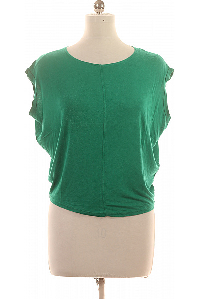 dámské zelené tričko bez rukávů s kulatým výstřihem basic Velikost XL | Unimoda | obrázek 2