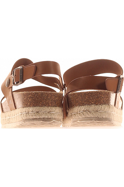 BAYTON dámské kožené sandály na platformě s páskem hnědé letní Velikost 39 | BAYTON | obrázek 4