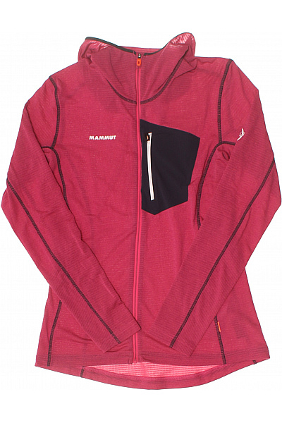 MAMMUT dámská mikina s kapucí na zip sportovní outdoor funkční červená Vel. S | MAMMUT | obrázek 2