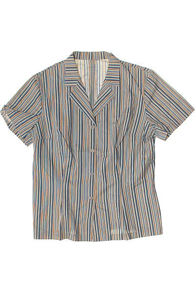Dámská pruhovaná košile ležérní vintage Velikost L | Unimoda | obrázek 2