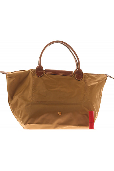 Longchamp Hnědá látková kabelka s koženými detaily | Longchamp | obrázek 3