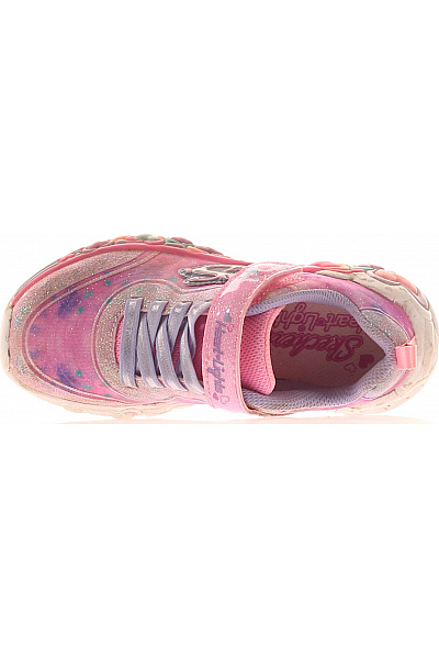 SKECHERS růžové tenisky s potiskem srdíček a kamínky | SKECHERS | obrázek 3