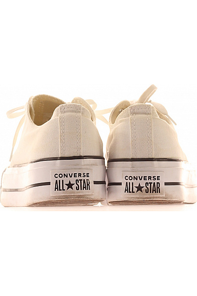 CONVERSE Dámské plátěné tenisky na platformě šněrovací bílé volnočasové Velikost 38 | CONVERSE | obrázek 4