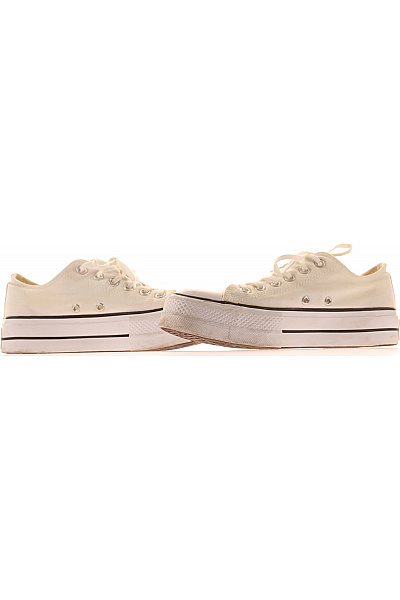 CONVERSE Dámské plátěné tenisky na platformě šněrovací bílé volnočasové Velikost 38 | CONVERSE | obrázek 5