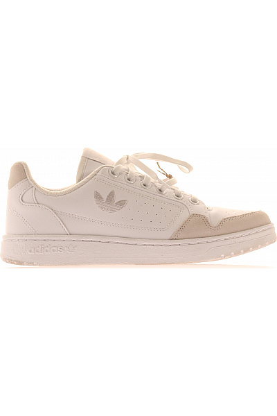 ADIDAS Dámské Tenisky Bílé Kožené Volnočasové šněrovací Vel. 39 1/3