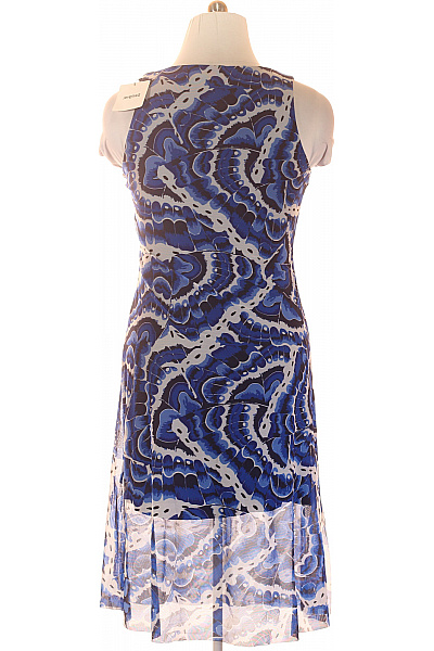 DESIGUAL Dámské šaty bez rukávů modré s potiskem Vel. XL | DESIGUAL | obrázek 2