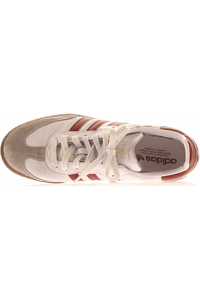 ADIDAS Pánské tenisky bílé červené kožené šněrovací volnočasové Vel. 43.5 | ADIDAS | obrázek 2