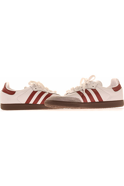 ADIDAS Pánské tenisky bílé červené kožené šněrovací volnočasové Vel. 43.5 | ADIDAS | obrázek 5