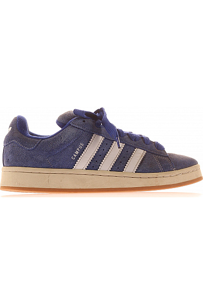 ADIDAS Modré Semišové Tenisky S Bílými Pruhy A Nápisem Campus Vel. 39.5
