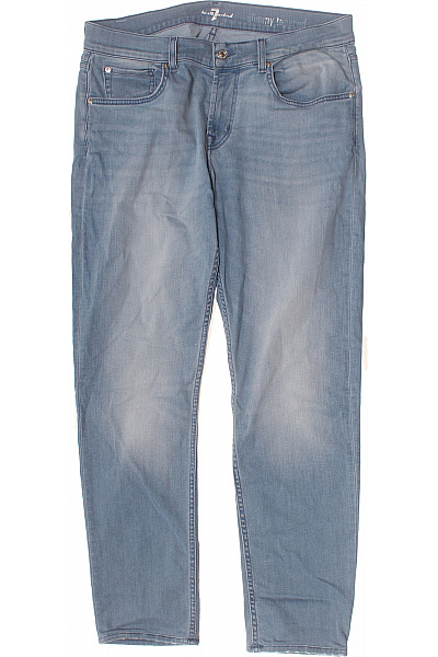 Džíny Modré Slim Fit Velikost 34