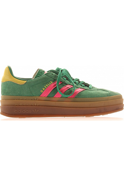 ADIDAS Zelené Semišové Tenisky Gazelle šněrovací Na Platformě Vel. 38 2/3