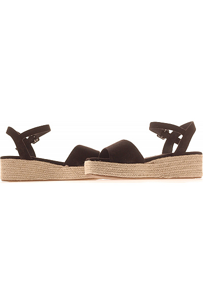 Dámské černé espadrilky s páskem a přezkou na platformě Vel. 39 | Unimoda | obrázek 5