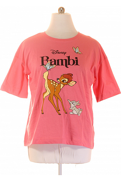 DISNEY růžové bavlněné tričko s krátkým rukávem a potiskem Bambi Velikost EU L | DISNEY | obrázek 2