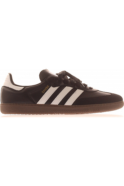ADIDAS černé Kožené Tenisky Volnočasové šněrovací Velikost 40.5