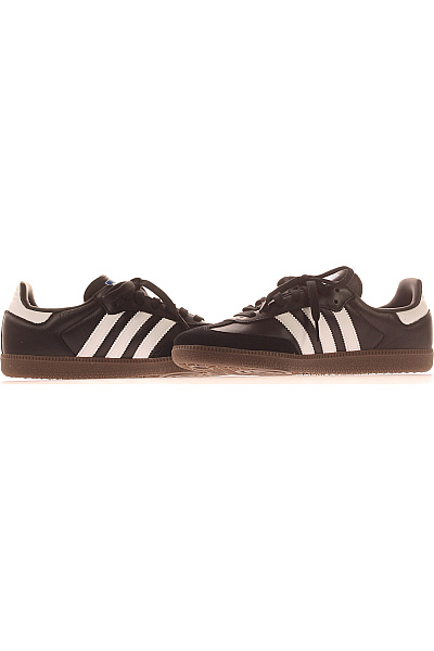 ADIDAS černé kožené tenisky volnočasové šněrovací Velikost 40.5 | ADIDAS | obrázek 5