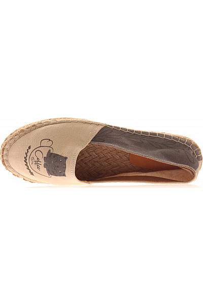 Cotto dámské espadrilky plátěné béžové s potiskem volnočasové letní Vel. 41 | Cotto | obrázek 2
