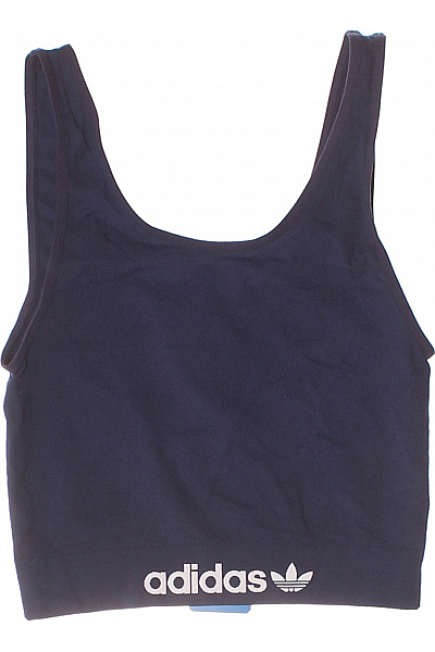 ADIDAS dámské modré sportovní bezešvá crop top na cvičení Velikost EU XS | ADIDAS | obrázek 2