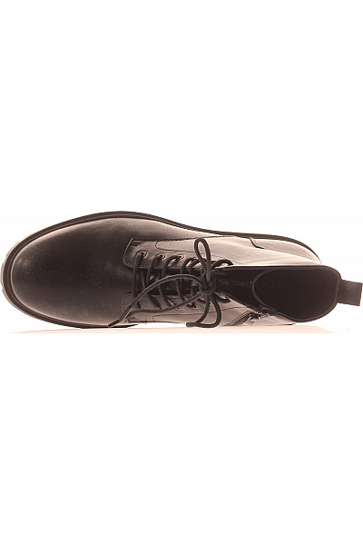 JACK & JONES Pánské černé kožené kotníkové šněrovací boty Vel. 45 | JACK & JONES | obrázek 2