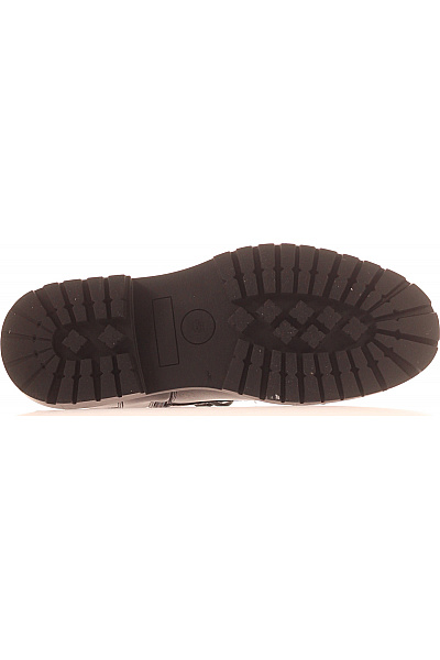 JACK & JONES Pánské černé kožené kotníkové šněrovací boty Vel. 45 | JACK & JONES | obrázek 3