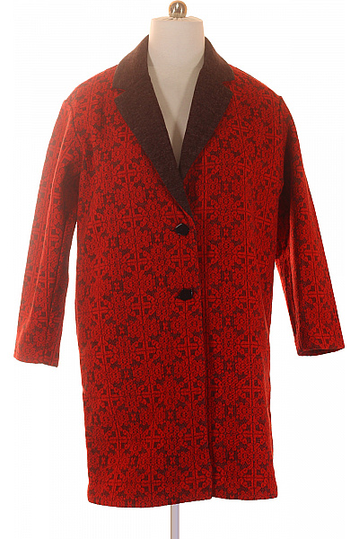 DESIGUAL dámský vzorovaný kabát červený vintage Vel. XL | DESIGUAL | obrázek 2