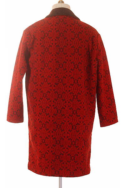 DESIGUAL dámský vzorovaný kabát červený vintage Vel. XL | DESIGUAL | obrázek 3
